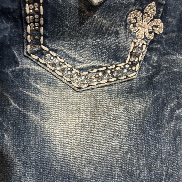 Miss Me Western Denim Jeans Size 29 Bootcut Embroidered Pattern - Picture 5 of 10